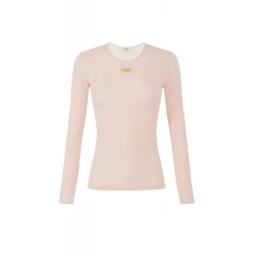 Top ELISABETTA FRANCHI, Top in open-knit fabric