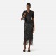 Tricou ELISABETTA FRANCHI, Nylon polo shirt with bra, Negru - MK80B61E2110