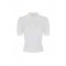 Tricou ELISABETTA FRANCHI, Nylon polo shirt with bra, Alb