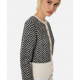 Cardigan ELISABETTA FRANCHI, Herringbone, MK80T37E2E84 - MK80T37E2E84