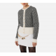 Cardigan ELISABETTA FRANCHI, Herringbone, MK80T37E2E84 - MK80T37E2E84