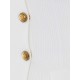 Cardigan ELISABETTA FRANCHI, Butoni aurii, Alb - MK82S61E2360