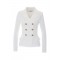Cardigan ELISABETTA FRANCHI, Butoni aurii, Alb