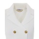 Cardigan ELISABETTA FRANCHI, Butoni aurii, Alb - MK82S61E2360