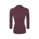 Bluza ELISABETTA FRANCHI, Micro-braided knit polo shirt, Maro - MK86B61E2644