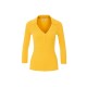 Bluza ELISABETTA FRANCHI, Micro-braided knit top, Galben - MK86B61E2EV4