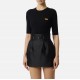 Bluza ELISABETTA FRANCHI, Micro-braided knit top, Negru - MK87B61E2110
