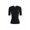 Bluza ELISABETTA FRANCHI, Micro-braided knit top, Negru