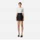 Bluza ELISABETTA FRANCHI, Micro-braided knit top, Alb - MK87B61E2360