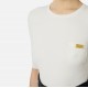 Bluza ELISABETTA FRANCHI, Micro-braided knit top, Alb - MK87B61E2360