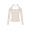Top ELISABETTA FRANCHI, Knit top with jewel detail