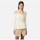 Bluza ELISABETTA FRANCHI, Decolteu larg, Vascoza, Slim Fit - MK92S56E2DZ9