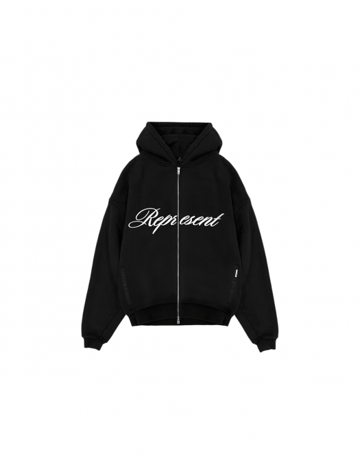 Hanorac Represent, Script Logo, Zip, Black - MLM10002547 Hanorac Represent, Script Logo, Zip, Black - MLM10002547