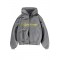 Hanorac Represent, Script Logo, Zip, Grey
