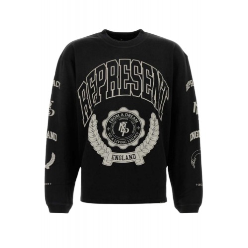 Bluza Represent, Legacy Crest Print, Negru Bluza Represent, Legacy Crest Print, Negru