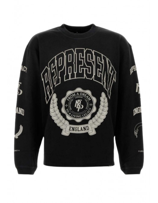 Bluza Represent, Legacy Crest Print, Negru - MLM10037104