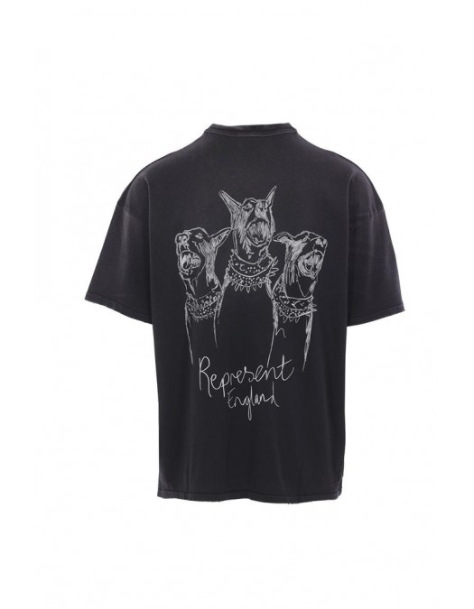 Tricou REPRESENT, Hand Drawn Thoroughbred Dogs, Negru - MLM10038303