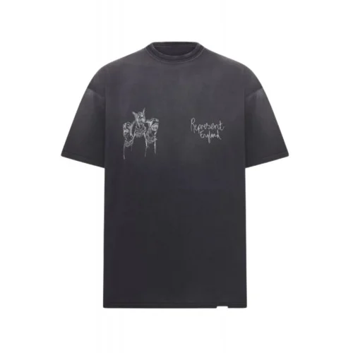 Tricou REPRESENT, Hand Drawn Thoroughbred Dogs, Negru