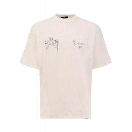 Tricou REPRESENT, Hand Drawn Thoroughbred Dogs, Alb Tricou REPRESENT, Hand Drawn Thoroughbred Dogs, Alb