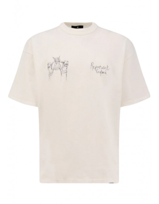 Tricou REPRESENT, Hand Drawn Thoroughbred Dogs, Alb - MLM10038372