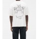 Tricou REPRESENT, Hand Drawn Thoroughbred Dogs, Alb - MLM10038372