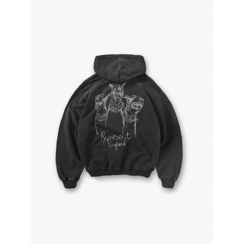 Hanorac RREPRESENT, Thoroughbred hoodie, Used Black, Oversized Fit Hanorac RREPRESENT, Thoroughbred hoodie, Used Black, Oversized Fit