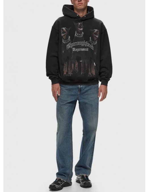 Hanorac RREPRESENT, Thoroughbred hoodie, Used Black, Oversized Fit - MLM10055603