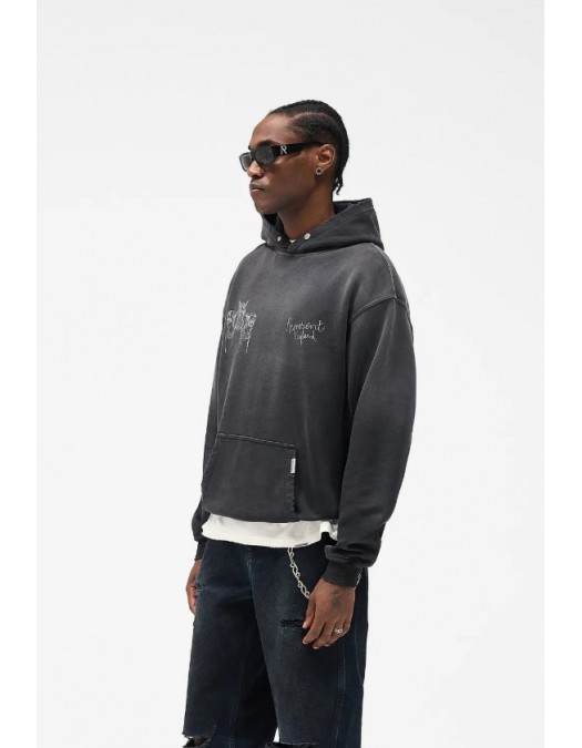 Hanorac RREPRESENT, Thoroughbred hoodie, Used Black, Oversized Fit - MLM10055603