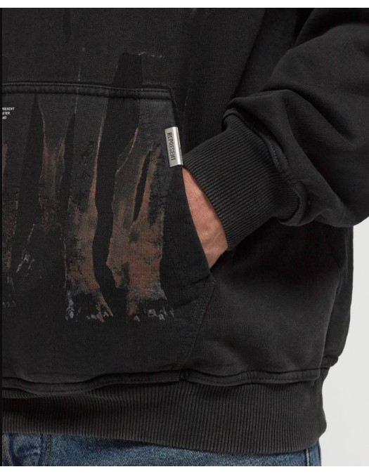 Hanorac RREPRESENT, Thoroughbred hoodie, Used Black, Oversized Fit - MLM10055603