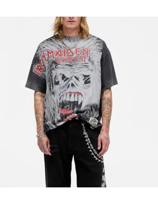 Tricou REPRESENT  X Iron Maiden British Metal T-Shirt.Oversized Fit - MLM10058804