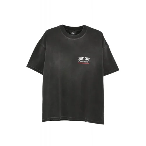 Tricou Represent, 24 Hour Service graphic T-shirt, Negru