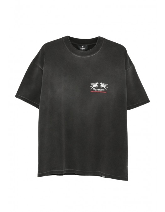 Tricou Represent, 24 Hour Service graphic T-shirt, Negru - MLM10076804