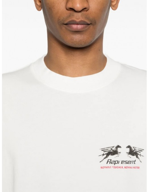 Tricou Represent, 24 Hour Service graphic T-shirt, White - MLM10076872