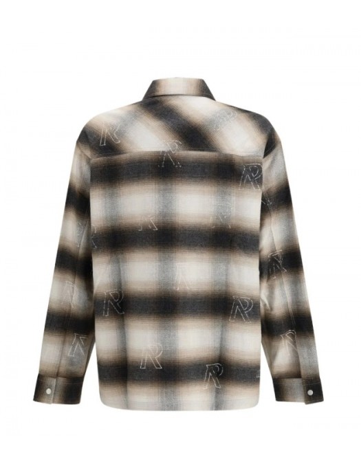 Camasa REPRESENT, initial-motif flannel shirt - MLM1007780146
