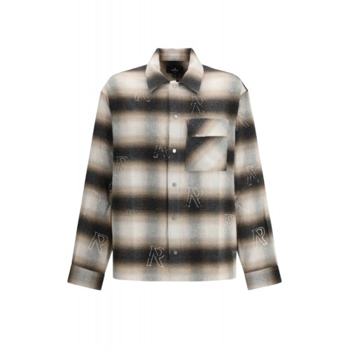 Camasa REPRESENT, initial-motif flannel shirt