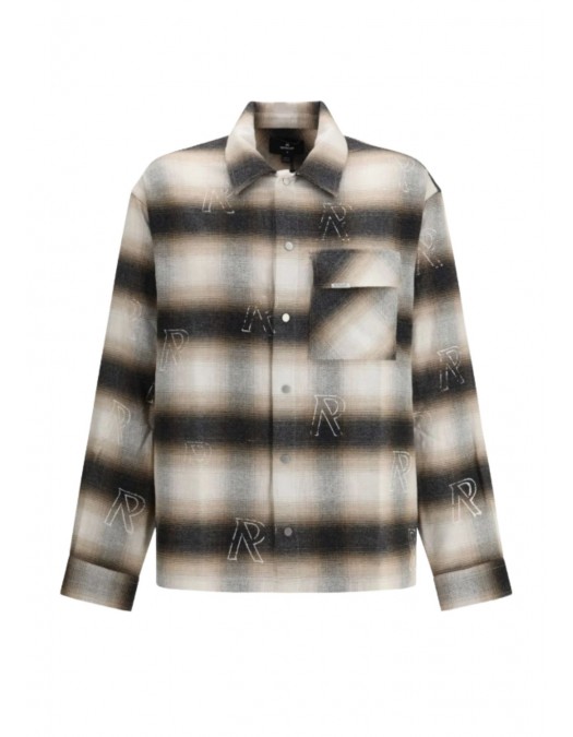 Camasa REPRESENT, initial-motif flannel shirt - MLM1007780146