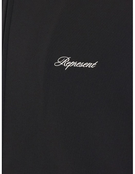 Jacheta REPRESENT, embroidered-logo piped-detail track jacket, Negru - MLM10109201