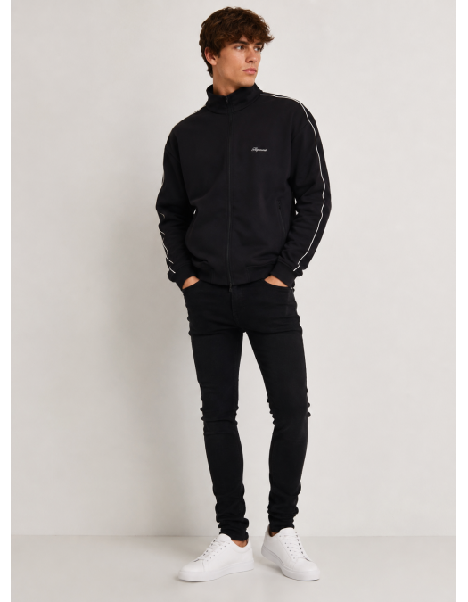 Jacheta REPRESENT, embroidered-logo piped-detail track jacket, Negru - MLM10109201