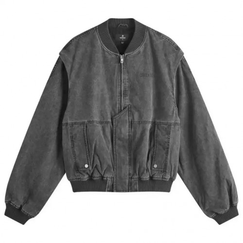 Geaca Represent, Inset Sleeve Bomber, Grey Geaca Represent, Inset Sleeve Bomber, Grey