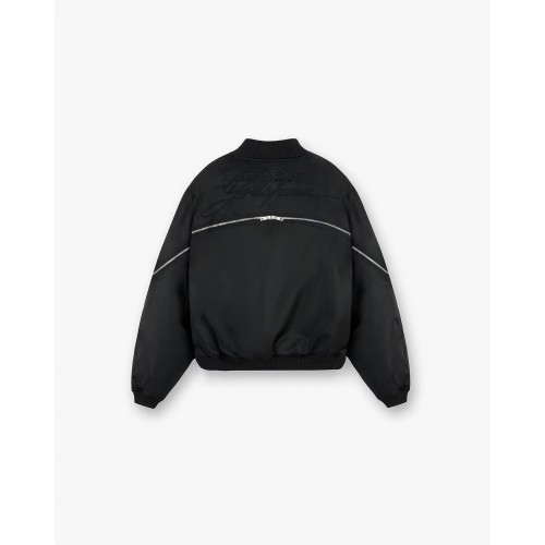 Geaca REPRESENT, Zip Back Bomber, Black Geaca REPRESENT, Zip Back Bomber, Black