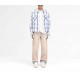 Pulover Represent, Season Flannel, White Deitals, Mid Blue - MLM290507