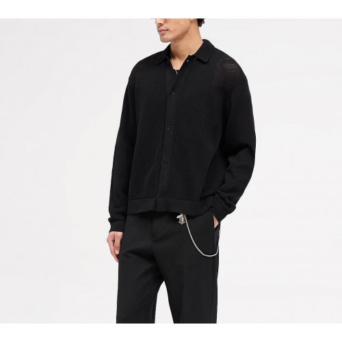 Pulover Represent, Long Sleeve Mesh Knit, Black Pulover Represent, Long Sleeve Mesh Knit, Black