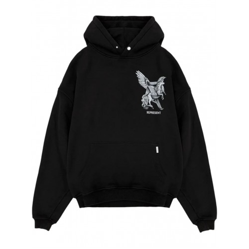 Hanorac REPRESENT, Motion Hoodie, Black Hanorac REPRESENT, Motion Hoodie, Black
