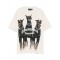 Tricou Represent,  Thoroughbred Print, Vintage White, Oversized