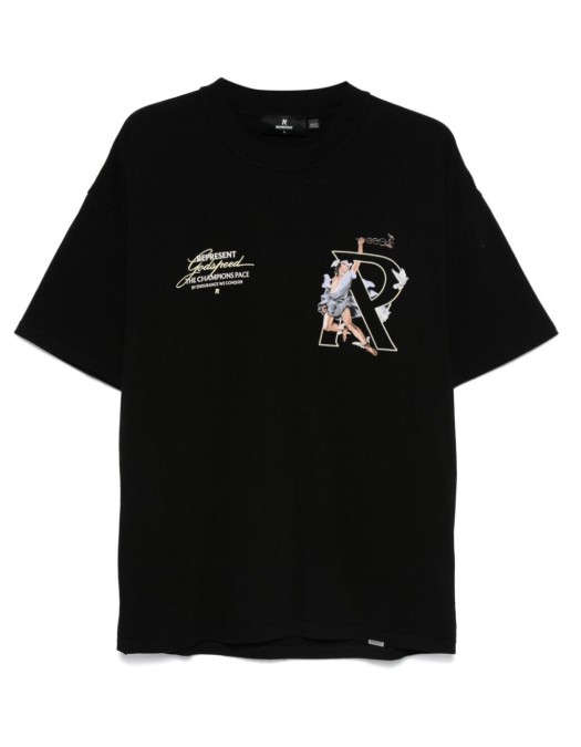 Tricou REPRESENT, Hermes God, Black - MLM4228001