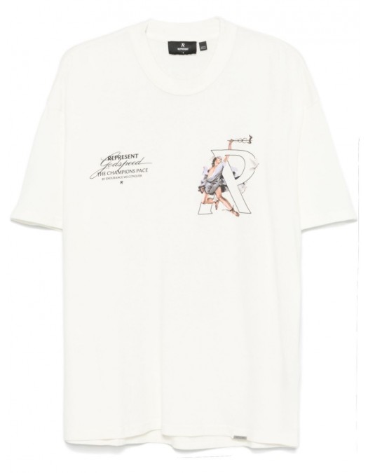 Tricou REPRESENT, Hermes God, White