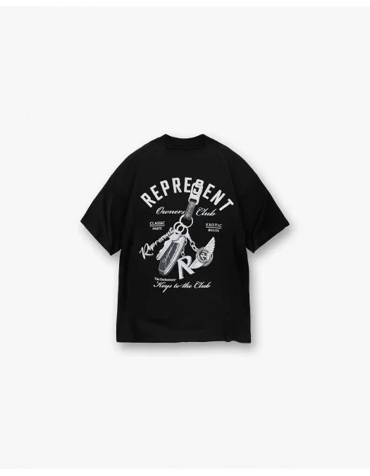 Tricou Represent, Keys To The Club, Black - MLM4236001 Tricou Represent, Keys To The Club, Black - MLM4236001