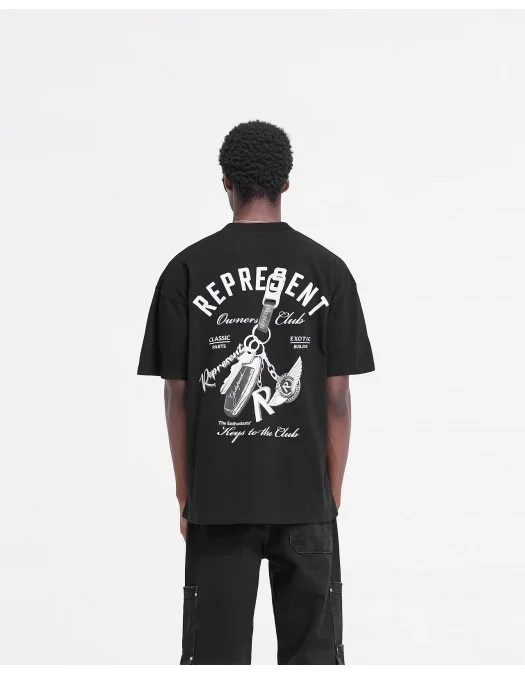 Tricou Represent, Keys To The Club, Black - MLM4236001 Tricou Represent, Keys To The Club, Black - MLM4236001