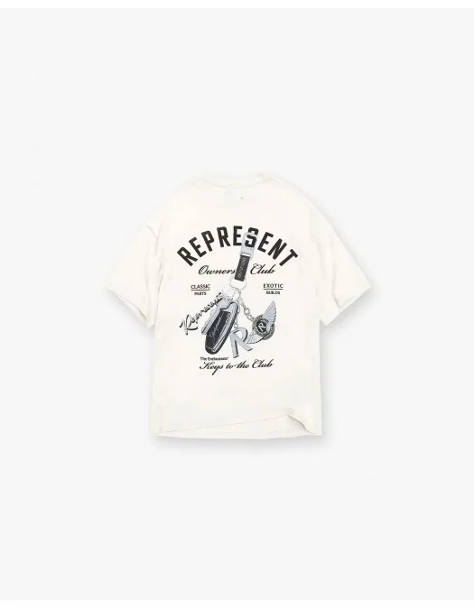 Tricou Represent, Keys To The Club, White - MLM4236072 Tricou Represent, Keys To The Club, White - MLM4236072
