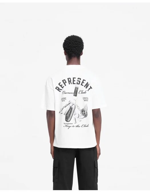 Tricou Represent, Keys To The Club, White - MLM4236072 Tricou Represent, Keys To The Club, White - MLM4236072